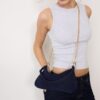 100 % skinn Moon crossbody-väska 100 % skinn Moon crossbody-väska