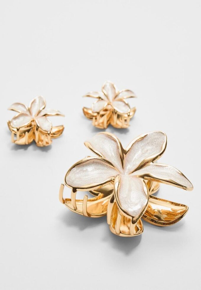 3-pack blomsterhårspännen