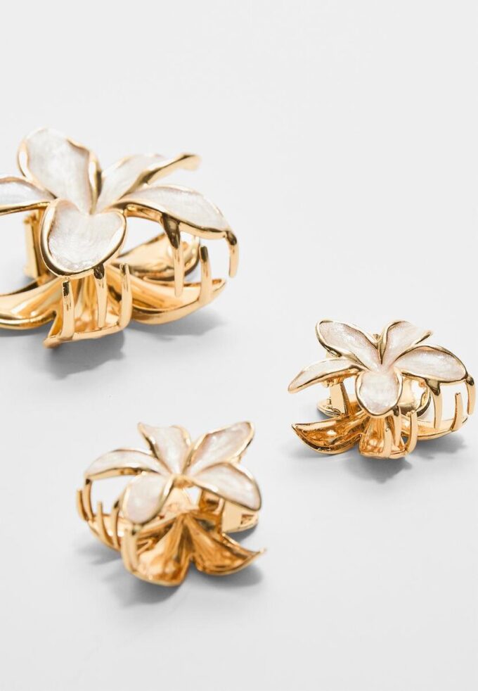3-pack blomsterhårspännen