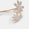 Armband med dubbla blommor i emalj