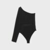 Asymmetrisk bodysuit med genomskinliga detaljer