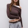 Asymmetrisk dubbel T-shirt Asymmetrisk dubbel T-shirt