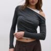 Asymmetrisk dubbel T-shirt Asymmetrisk dubbel T-shirt