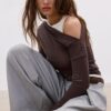 Asymmetrisk dubbel T-shirt Asymmetrisk dubbel T-shirt