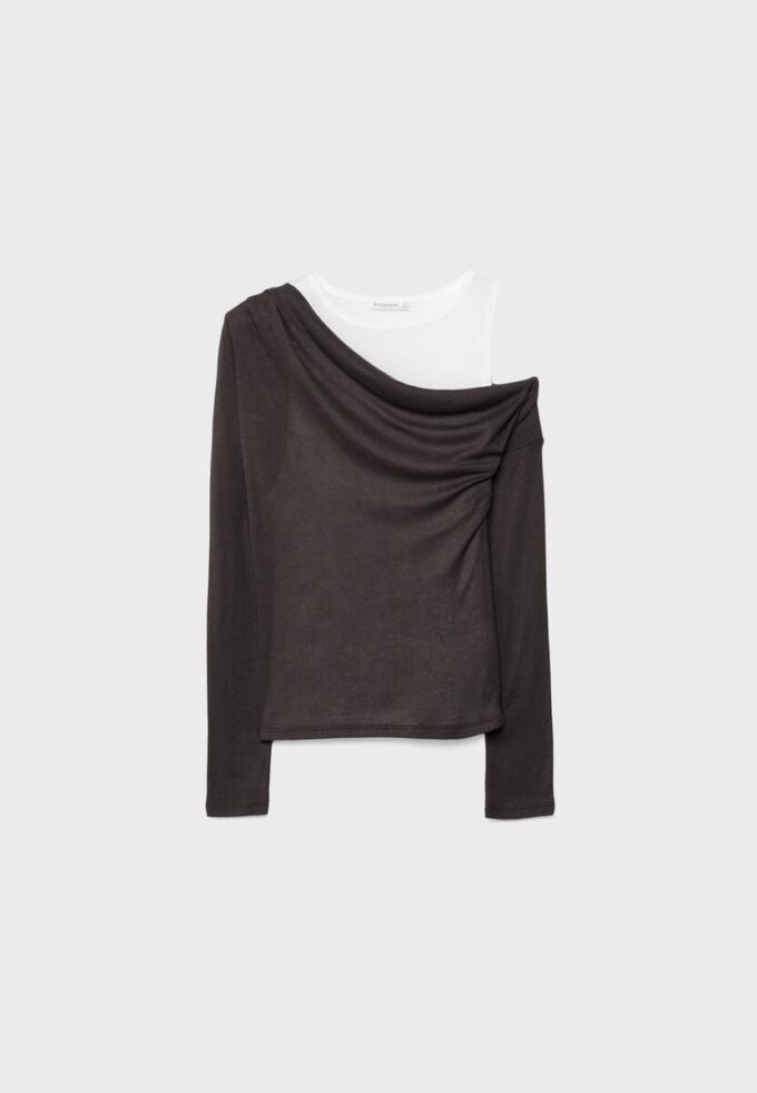 Asymmetrisk dubbel T-shirt Asymmetrisk dubbel T-shirt