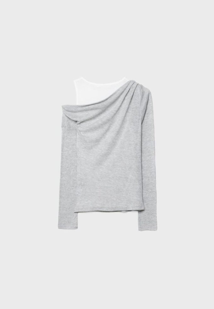 Asymmetrisk dubbel T-shirt Asymmetrisk dubbel T-shirt