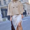 Asymmetrisk kjol i satin Asymmetrisk kjol i satin