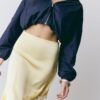 Asymmetrisk kjol i satin Asymmetrisk kjol i satin