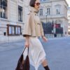 Asymmetrisk kjol i satin Asymmetrisk kjol i satin