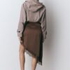 Asymmetrisk kjol i satin Asymmetrisk kjol i satin