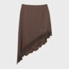 Asymmetrisk kjol i satin Asymmetrisk kjol i satin
