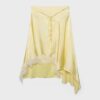 Asymmetrisk midikjol i satin