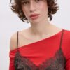 Asymmetrisk spets-linne-toppar Asymmetrisk spets-linne-toppar