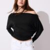 Asymmetrisk T-shirt i modal
