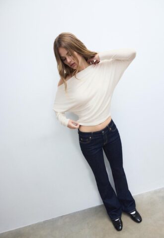 Asymmetrisk T-shirt i modal