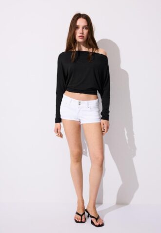 Asymmetrisk T-shirt i modal