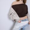Asymmetrisk T-shirt i modal Asymmetrisk T-shirt i modal