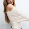 Asymmetrisk T-shirt i modal