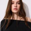 Asymmetrisk T-shirt i modal