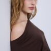 Asymmetrisk T-shirt i modal Asymmetrisk T-shirt i modal