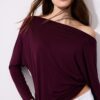 Asymmetrisk T-shirt i modal
