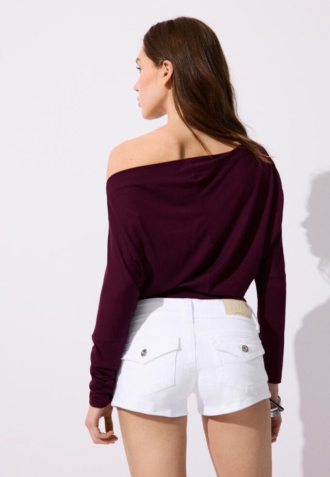Asymmetrisk T-shirt i modal