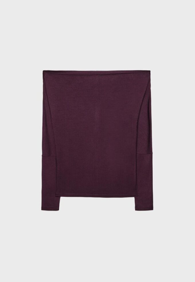 Asymmetrisk T-shirt i modal