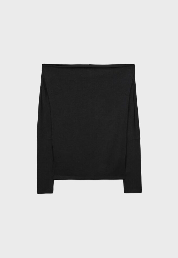 Asymmetrisk T-shirt i modal
