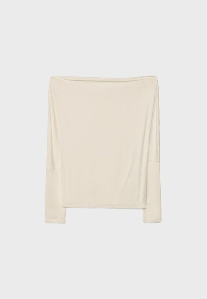 Asymmetrisk T-shirt i modal