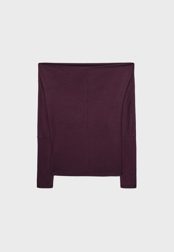 Asymmetrisk T-shirt i modal