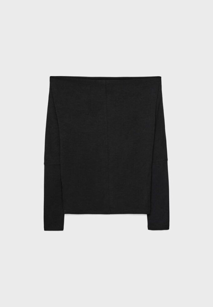 Asymmetrisk T-shirt i modal