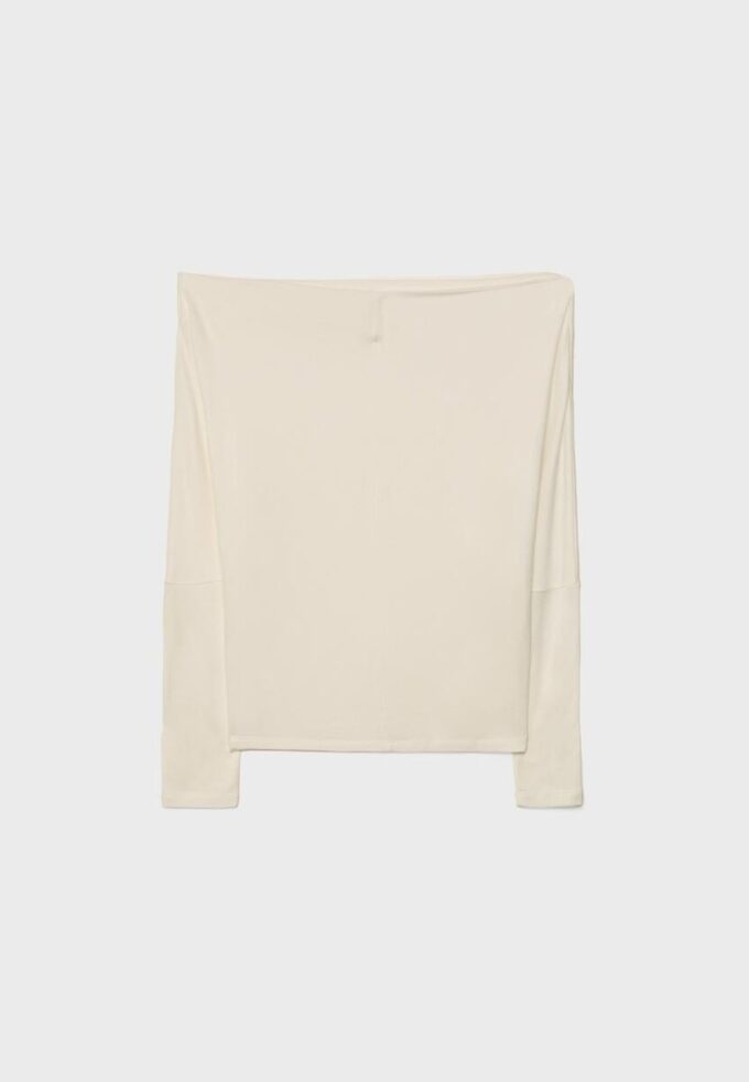 Asymmetrisk T-shirt i modal