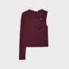 Asymmetrisk T-shirt med metallspänne Asymmetrisk T-shirt med metallspänne
