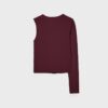 Asymmetrisk T-shirt med metallspänne Asymmetrisk T-shirt med metallspänne
