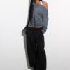 Asymmetrisk T-shirt med nitar