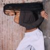 Asymmetrisk T-shirt med nitar