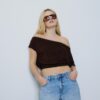 Asymmetrisk T-shirt med nitar