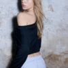Asymmetrisk T-shirt med nitar
