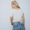 Asymmetrisk T-shirt med nitar