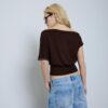 Asymmetrisk T-shirt med nitar