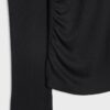 Asymmetrisk T-shirt med rynkad detalj