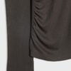Asymmetrisk T-shirt med rynkad detalj