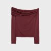 Asymmetrisk tyll-T-shirt