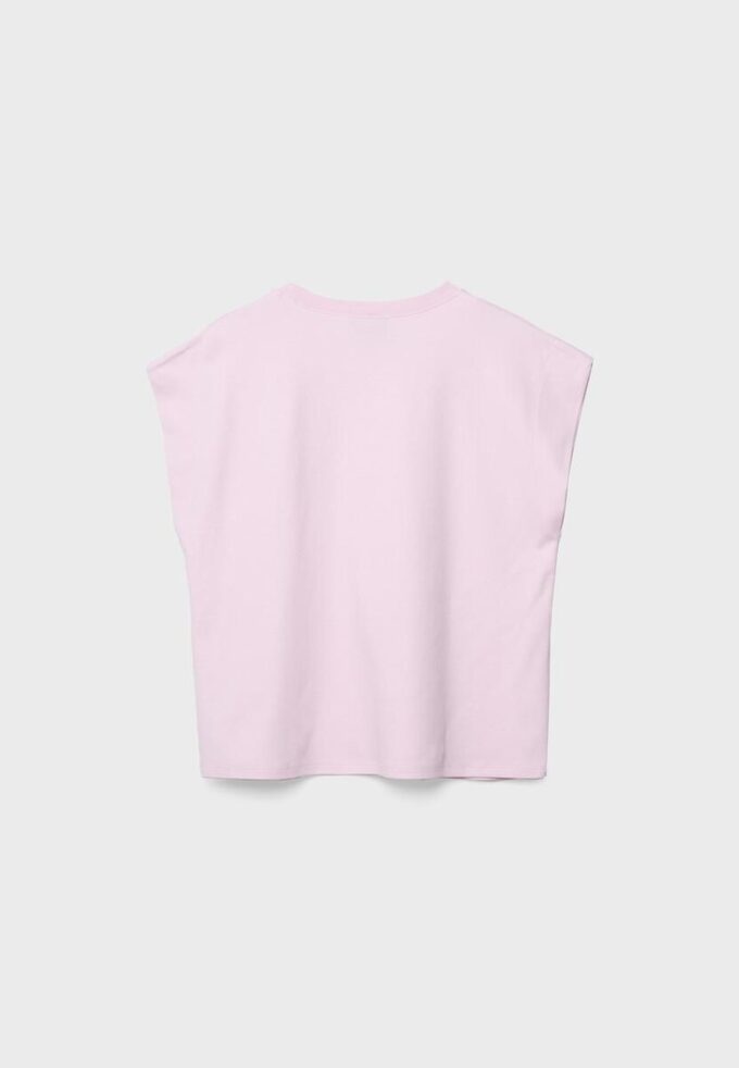 B06 Basplagg T-shirt med nedhasade axlar