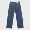 Baggy-jeans med randigt mönster och medelhög midja Baggy-jeans med randigt mönster och medelhög midja