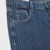 Baggy-jeans med randigt mönster och medelhög midja Baggy-jeans med randigt mönster och medelhög midja