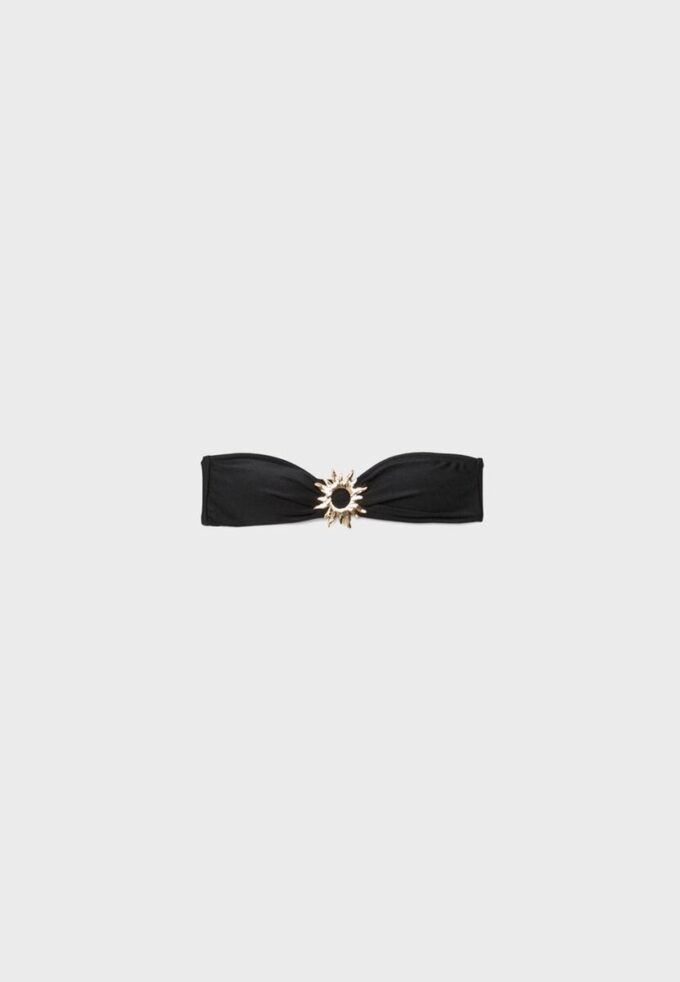 Bandeau-bikinitopp med solspänne