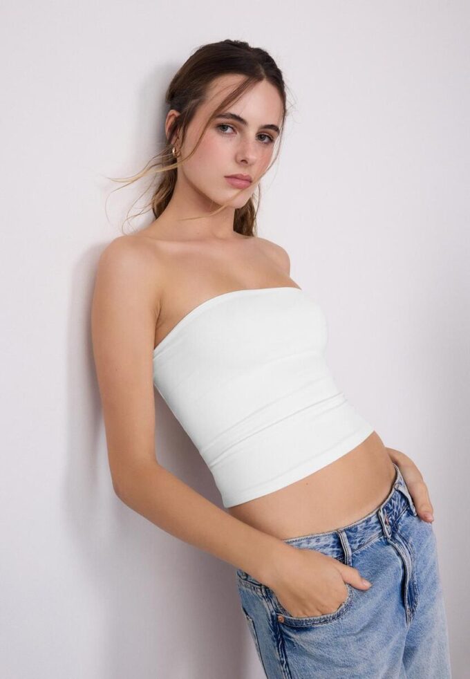 Bandeau-top i polyamid