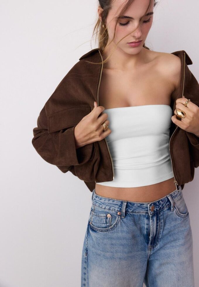 Bandeau-top i polyamid