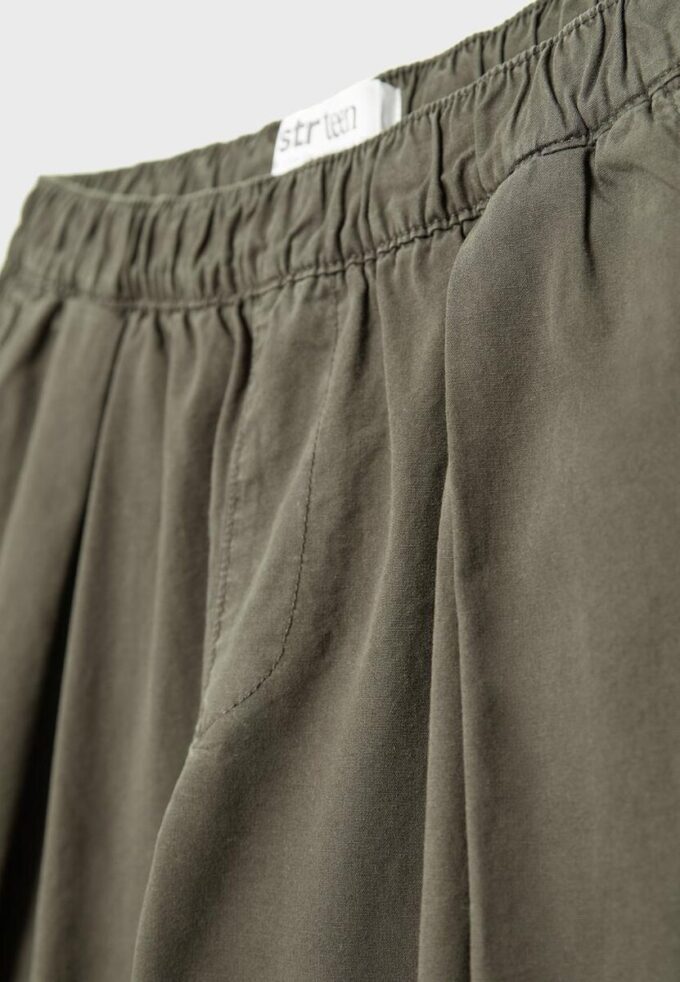 Barrel-byxor i poplin med stoppare